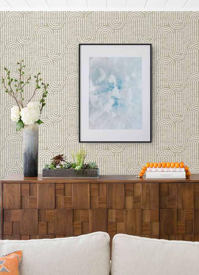trippet-light-brown-zen-waves-wallpaper-york-wallcoverings-4034-26786 - York Wallcoverings Wallpaper