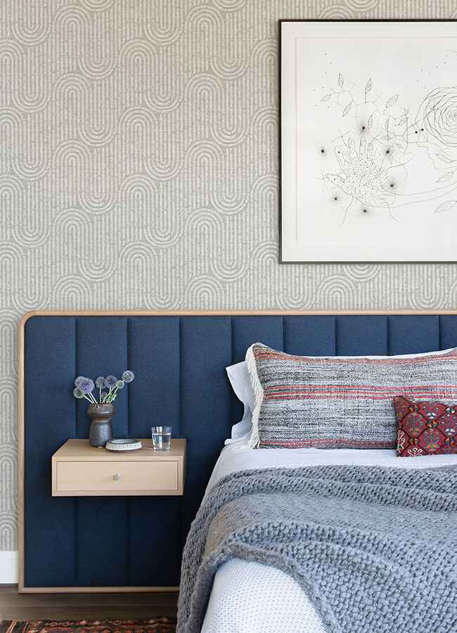trippet-bone-zen-waves-wallpaper-york-wallcoverings-4034-26787 - York Wallcoverings Wallpaper