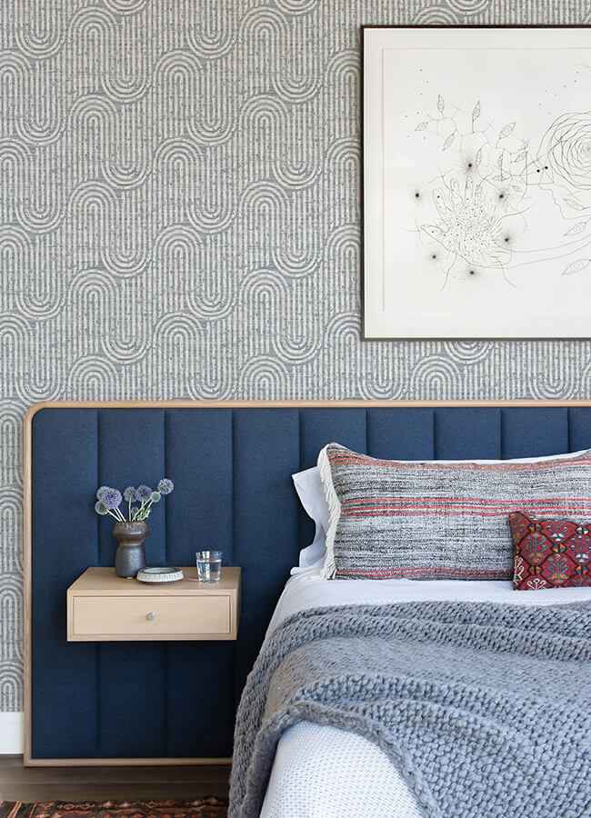 trippet-blue-zen-waves-wallpaper-york-wallcoverings-4034-26788 - York Wallcoverings Wallpaper