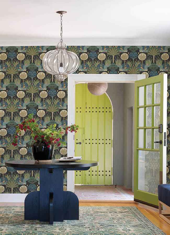 mandeville-multicolor-tropical-paradise-wallpaper-york-wallcoverings-4034-72120 - York Wallcoverings Wallpaper