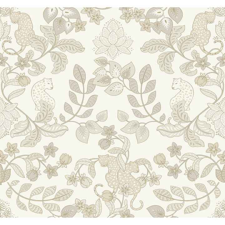 getty-cream-jungle-damask-wallpaper-york-wallcoverings-4034-72132 - York Wallcoverings Wallpaper