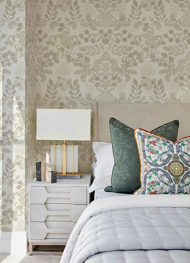 getty-cream-jungle-damask-wallpaper-york-wallcoverings-4034-72132 - York Wallcoverings Wallpaper