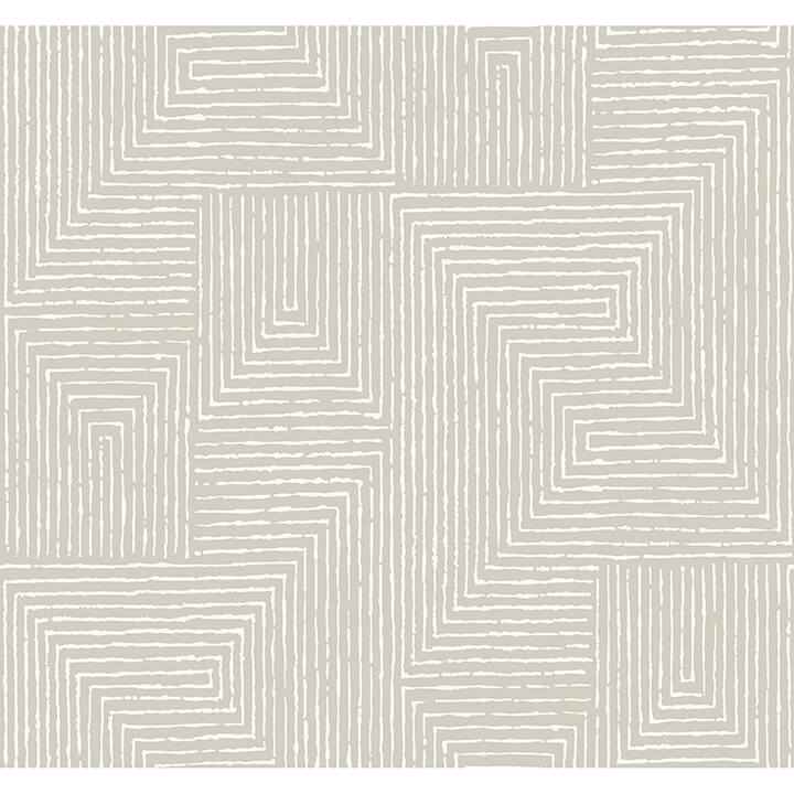mortenson-light-grey-geometric-wallpaper-york-wallcoverings-4034-72141 - York Wallcoverings Wallpaper