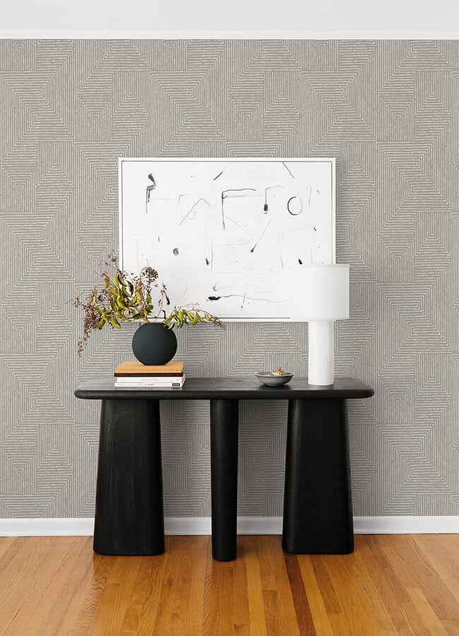 mortenson-dove-geometric-wallpaper-york-wallcoverings-4034-72143 - York Wallcoverings Wallpaper