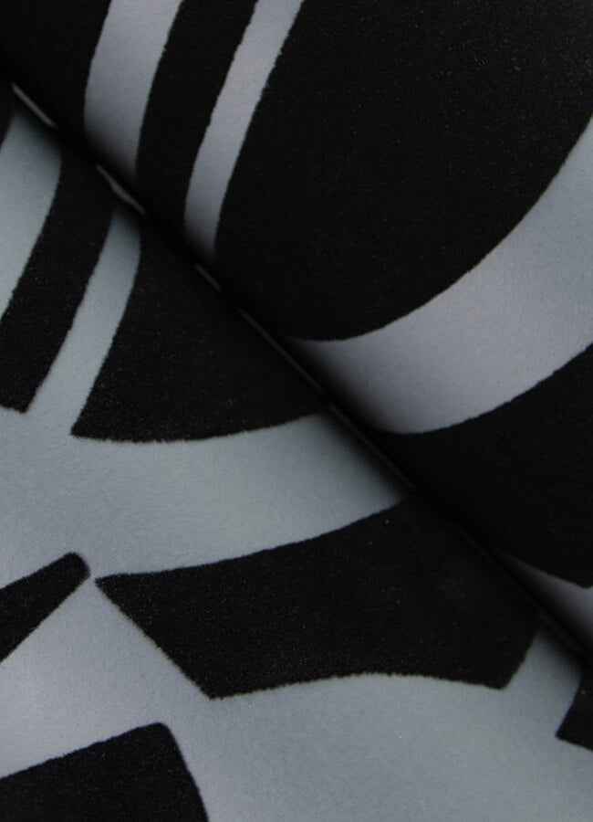 carter-black-geometric-flock-wallpaper-york-wallcoverings-4034-87379 - York Wallcoverings Wallpaper