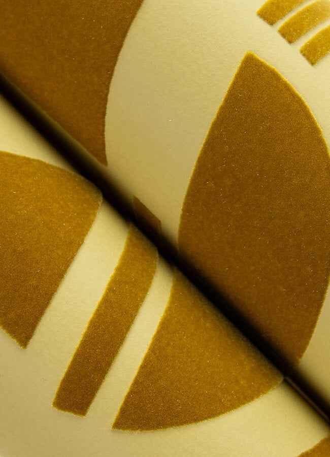 carter-gold-geometric-flock-wallpaper-york-wallcoverings-4034-87382 - York Wallcoverings Wallpaper