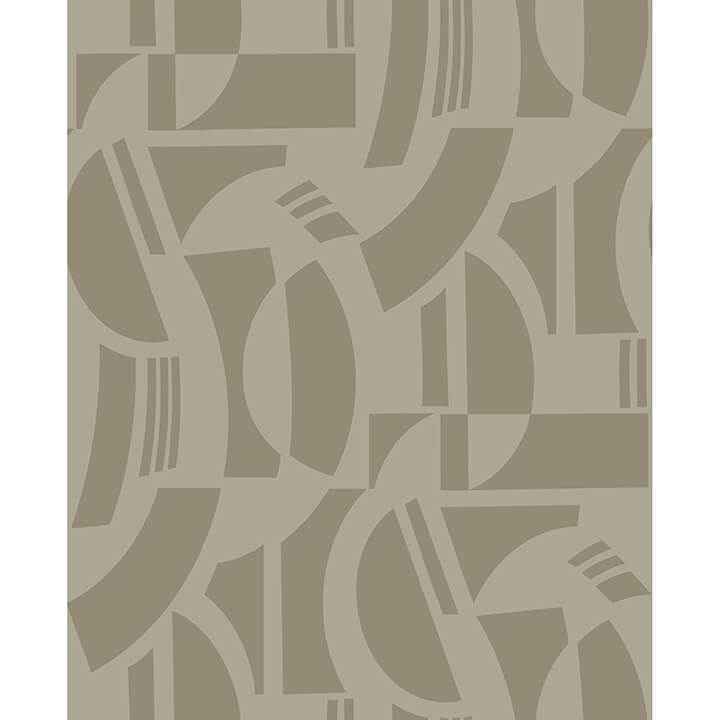 carter-light-brown-geometric-flock-wallpaper-york-wallcoverings-4034-87383 - York Wallcoverings Wallpaper