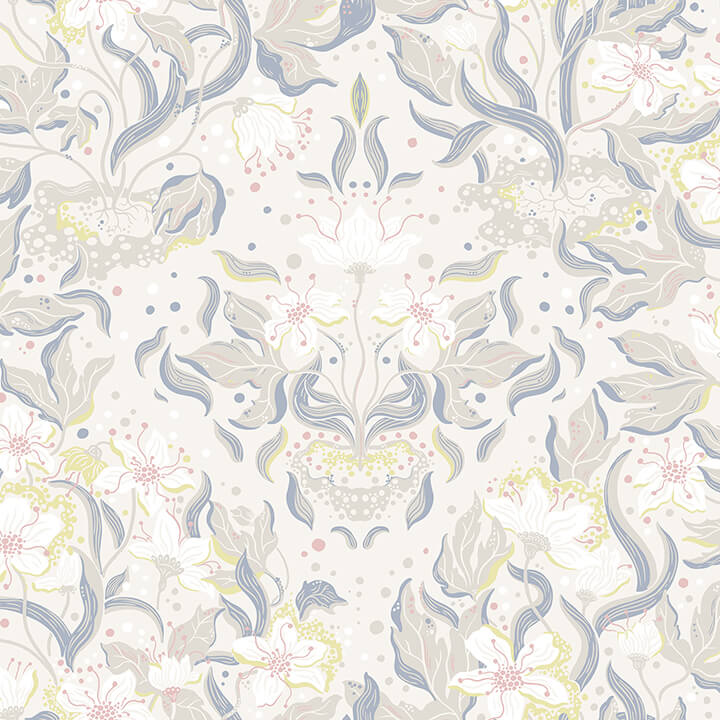 lisa-bone-floral-damask-wallpaper-york-wallcoverings-4143-22015 - York Wallcoverings Papel pintado