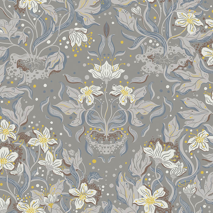 lisa-stone-floral-damask-wallpaper-york-wallcoverings-4143-22018 - York Wallcoverings Wallpaper