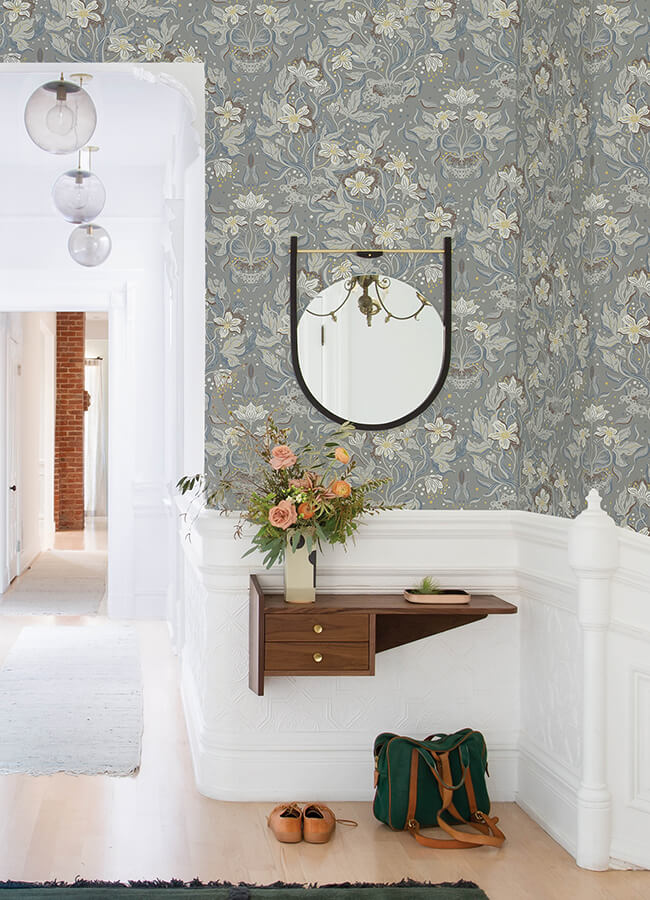 lisa-stone-floral-damask-wallpaper-york-wallcoverings-4143-22018 - York Wallcoverings Papel pintado