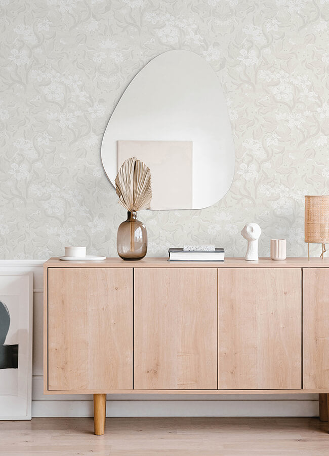 lisa-grey-floral-damask-wallpaper-york-wallcoverings-4143-22019 - York Wallcoverings Papel pintado