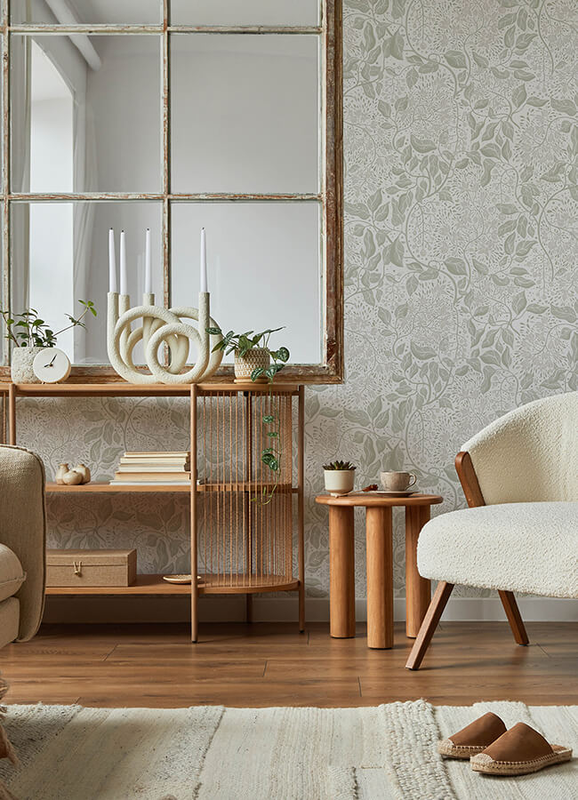 turi-sage-twining-vines-wallpaper-york-wallcoverings-4143-22020 - York Wallcoverings Papel pintado