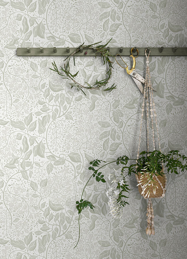 turi-sage-twining-vines-wallpaper-york-wallcoverings-4143-22020 - York Wallcoverings Papel pintado