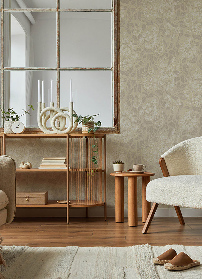 turi-wheat-twining-vines-wallpaper-york-wallcoverings-4143-22022 - York Wallcoverings Papel pintado