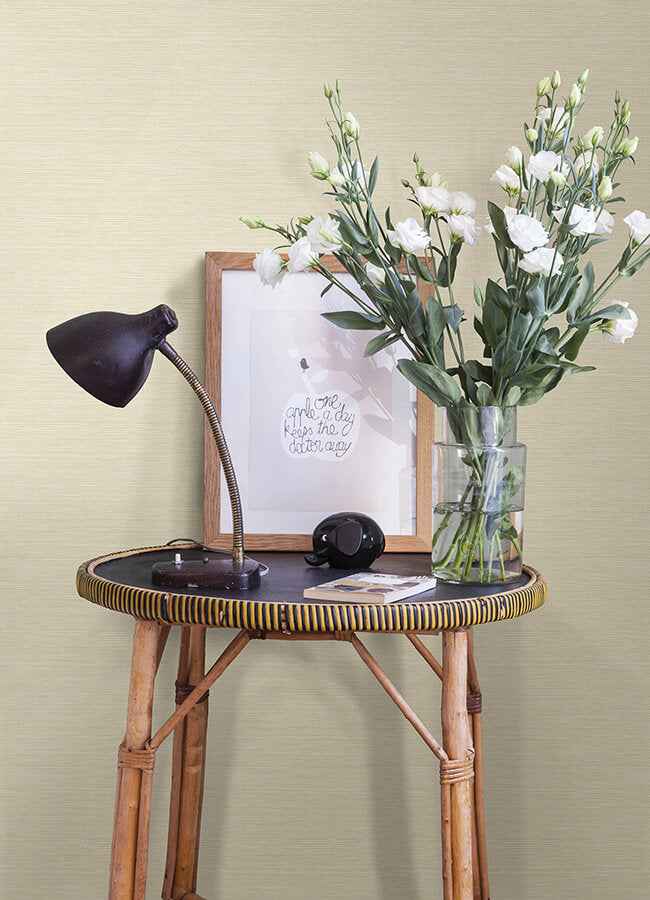 Agave Yellow Faux Grasscloth Wallpaper - York Wallcoverings - 4143-24280 - York Wallcoverings Wallpaper