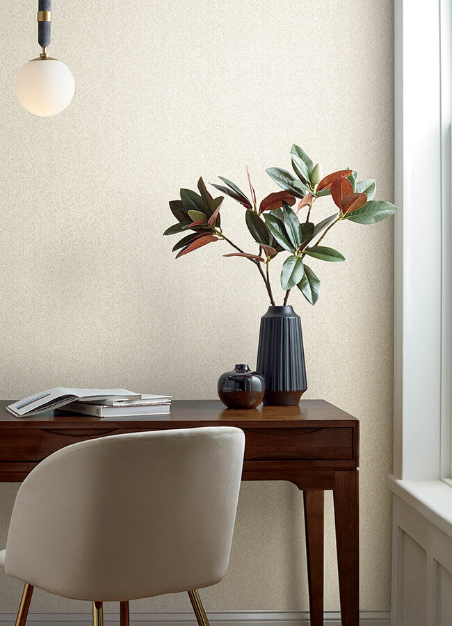 ashbee-taupe-faux-fabric-wallpaper-york-wallcoverings-4143-26161 - York Wallcoverings Wallpaper