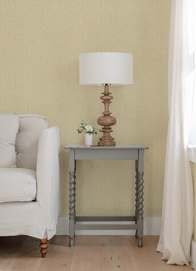ashbee-yellow-faux-fabric-wallpaper-york-wallcoverings-4143-26162 - York Wallcoverings Wallpaper
