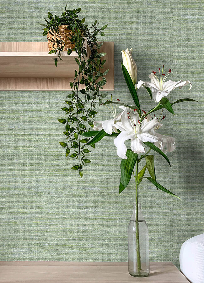 exhale-light-green-texture-wallpaper-york-wallcoverings-4143-26457 - York Wallcoverings Wallpaper