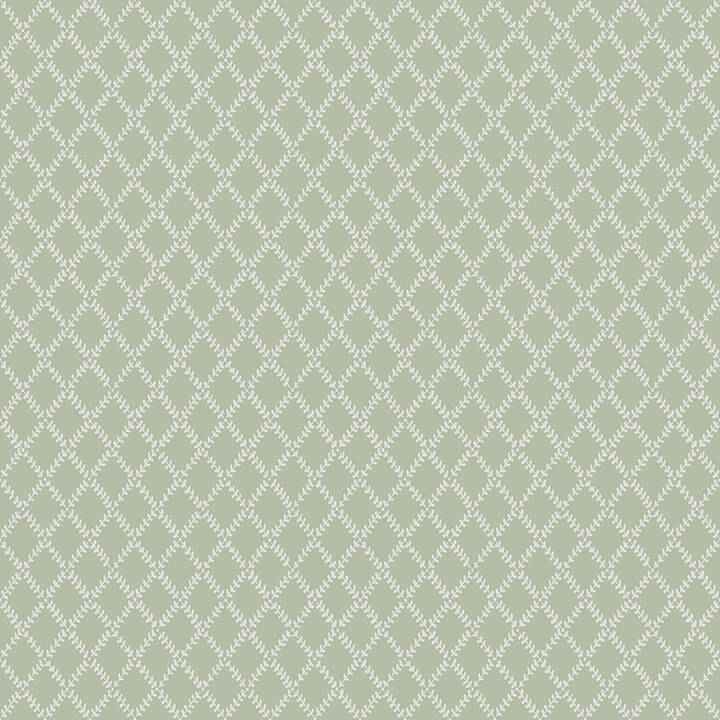Trevor Moss Leaf Trellis Wallpaper - York Wallcoverings - 4143-34037