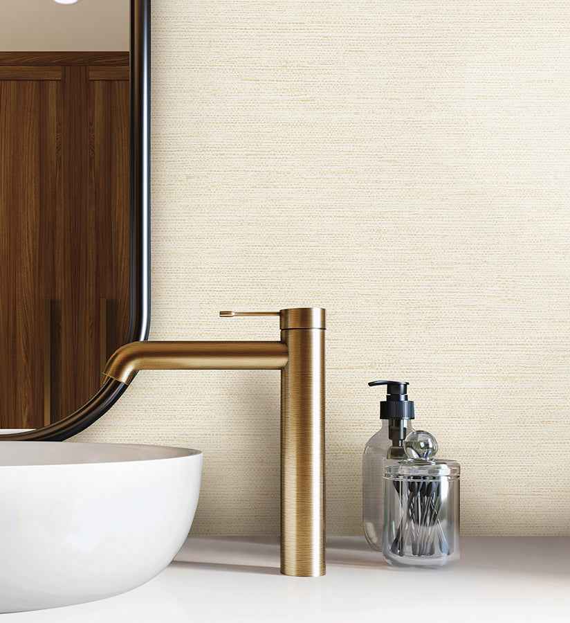 Treasury Pearl Texture Weave Wallpaper - York Wallcoverings - 4140-3753 - York Wallcoverings Wallpaper