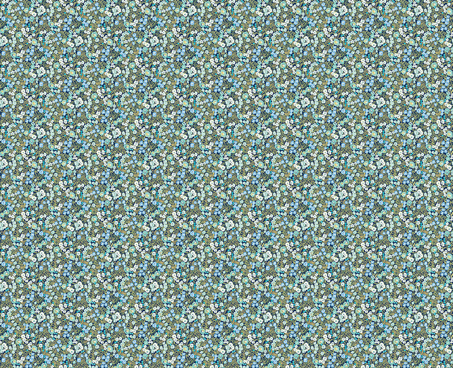 flora-ditsy-blue-garden-wallpaper-york-wallcoverings-ghs50111w - York Wallcoverings Wallpaper