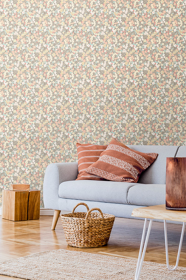flora-ditsy-pastel-garden-wallpaper-york-wallcoverings-ghs50116w - York Wallcoverings Wallpaper
