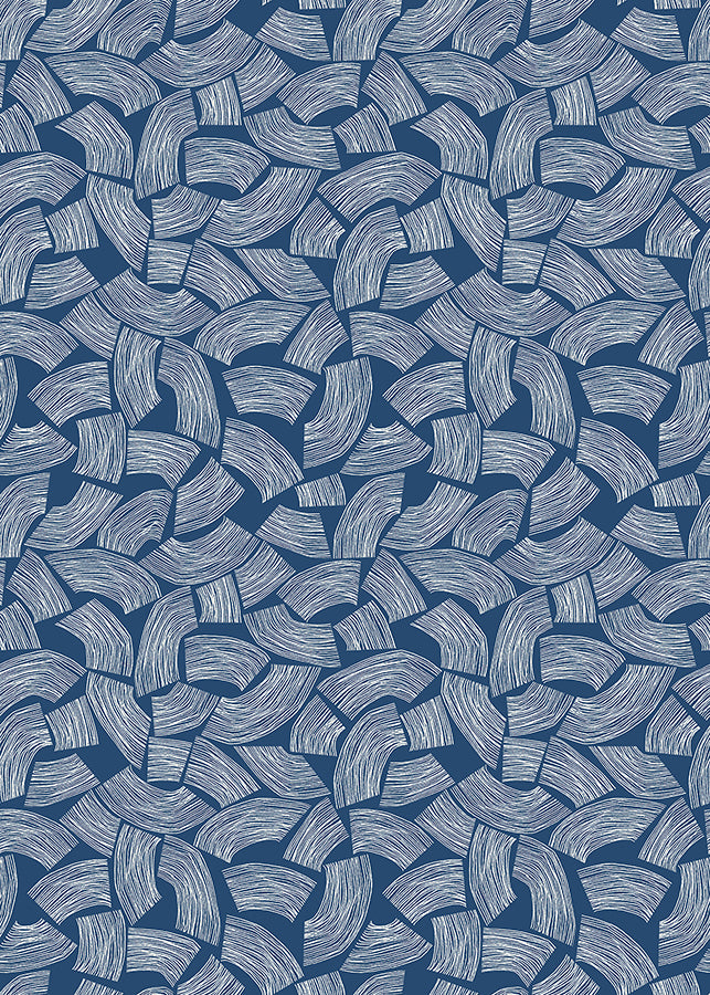 elements-indigo-scribbled-arches-wallpaper-york-wallcoverings-ghs50164w - York Wallcoverings Wallpaper