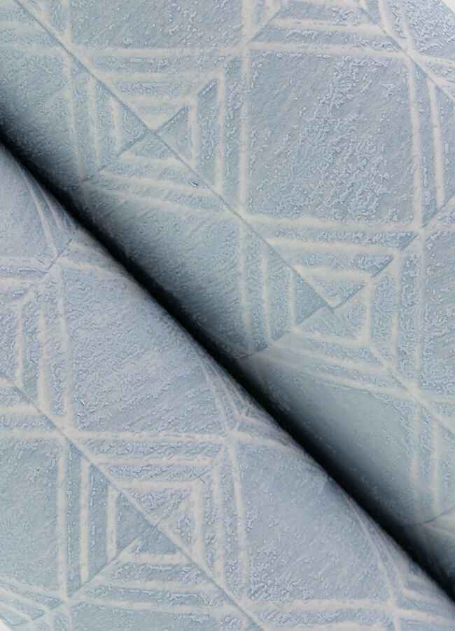 Button Block Blue Geometric Wallpaper - York Wallcoverings - 3125-72305 - York Wallcoverings Wallpaper