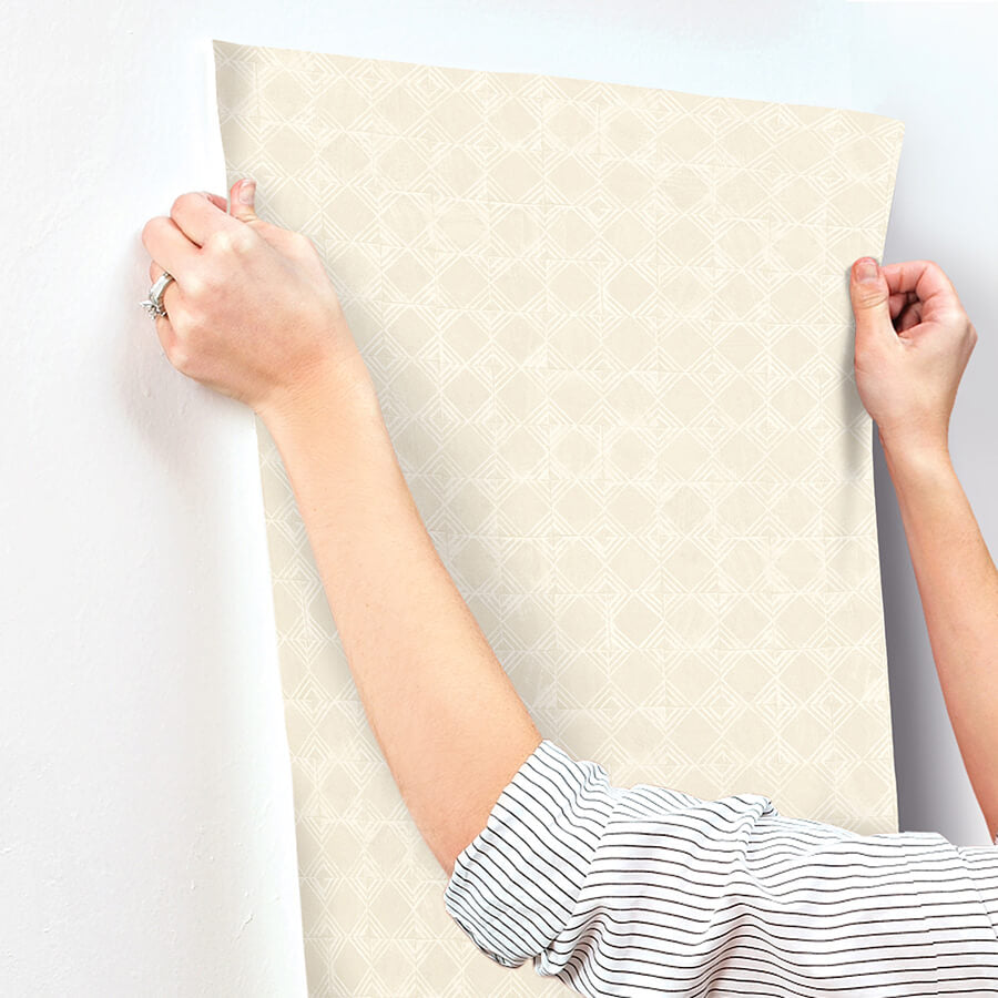button-block-taupe-geometric-wallpaper-york-wallcoverings-3125-72307 - York Wallcoverings Papel pintado