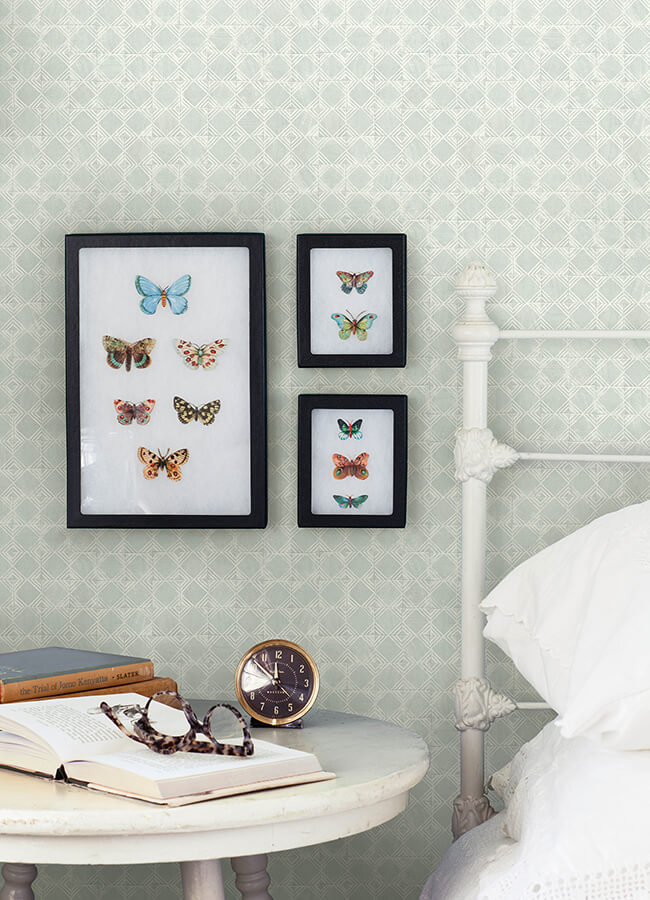 button-block-aqua-geometric-wallpaper-york-wallcoverings-3125-72308 - York Wallcoverings Papel pintado