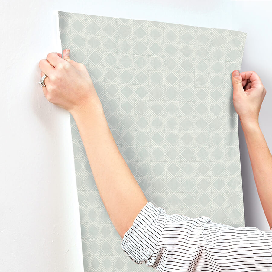button-block-aqua-geometric-wallpaper-york-wallcoverings-3125-72308 - York Wallcoverings Papel pintado