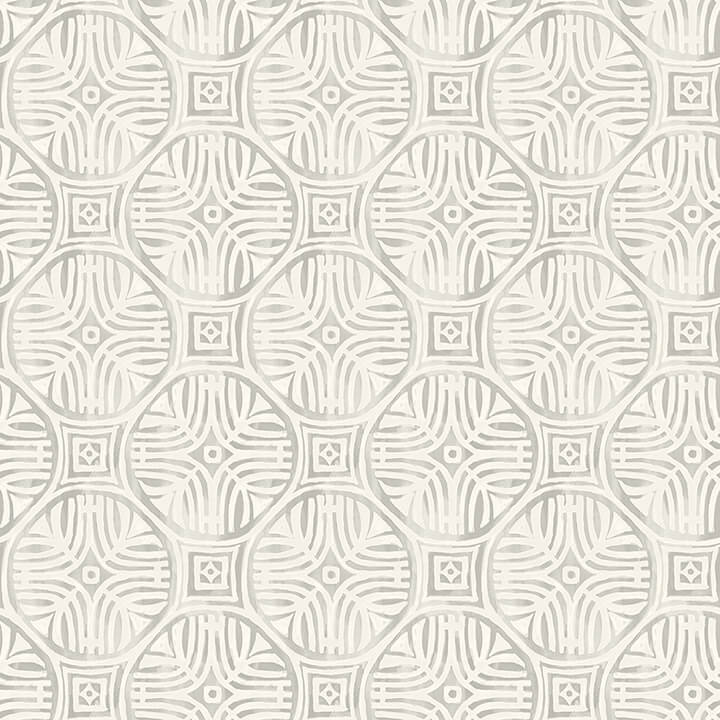 sandee-grey-medallion-wallpaper-york-wallcoverings-3125-72313 - York Wallcoverings Wallpaper