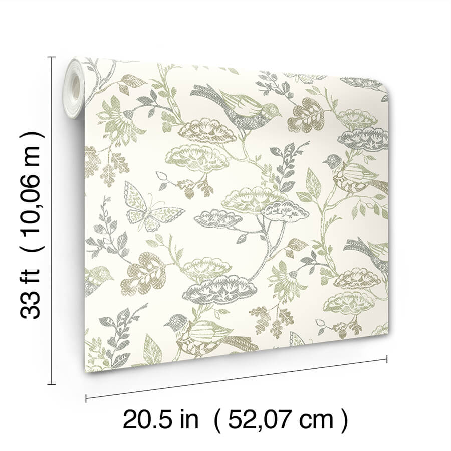malmo-green-trail-wallpaper-york-wallcoverings-3125-72315 - York Wallcoverings Papel pintado