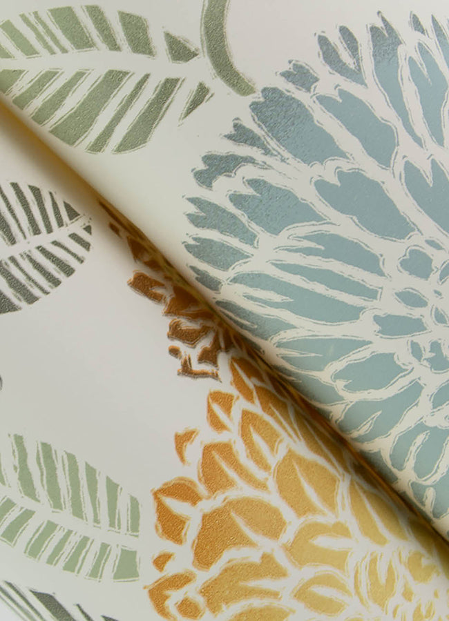 zalipie-apricot-floral-trail-wallpaper-york-wallcoverings-3125-72326 - York Wallcoverings Papel pintado