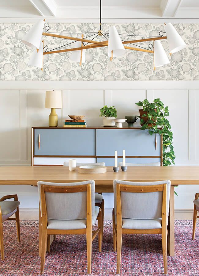 zalipie-grey-floral-trail-wallpaper-york-wallcoverings-3125-72331 - York Wallcoverings Papel pintado