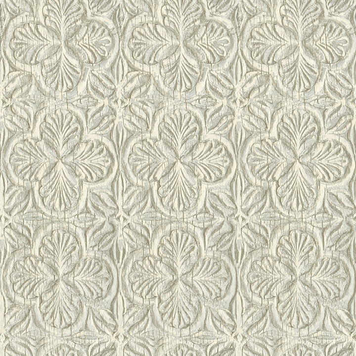 karachi-aqua-wooden-damask-wallpaper-york-wallcoverings-3125-72335 - York Wallcoverings Papel pintado
