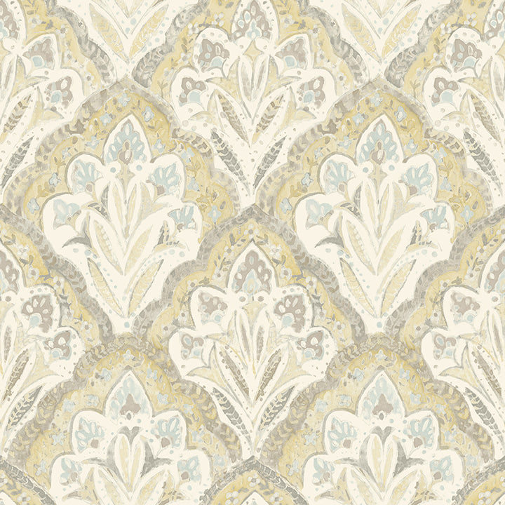 mimir-mustard-quilted-damask-wallpaper-york-wallcoverings-3125-72338