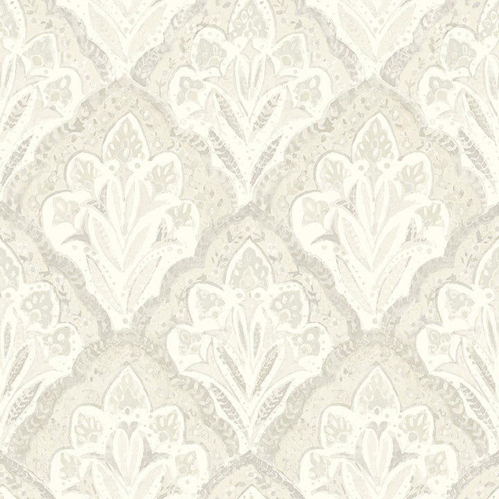 mimir-dove-quilted-damask-wallpaper-york-wallcoverings-3125-72339 - York Wallcoverings Papel pintado