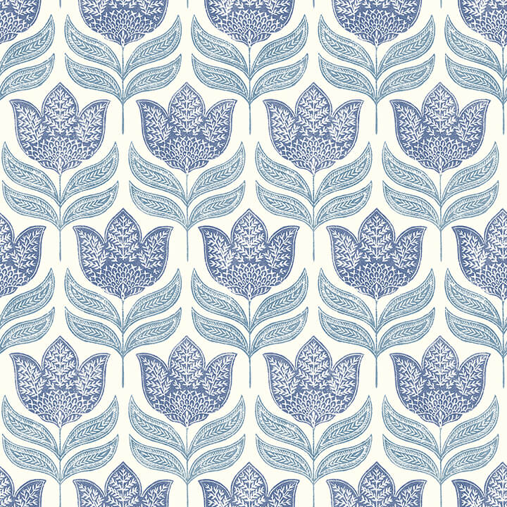 cathal-blue-tulip-block-print-wallpaper-york-wallcoverings-3125-72345