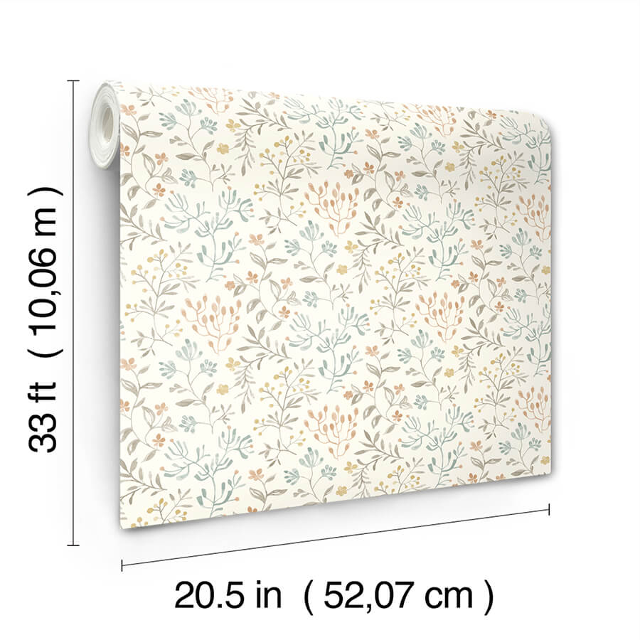 tarragon-pastel-dainty-meadow-wallpaper-york-wallcoverings-3125-72353 - York Wallcoverings Papel pintado