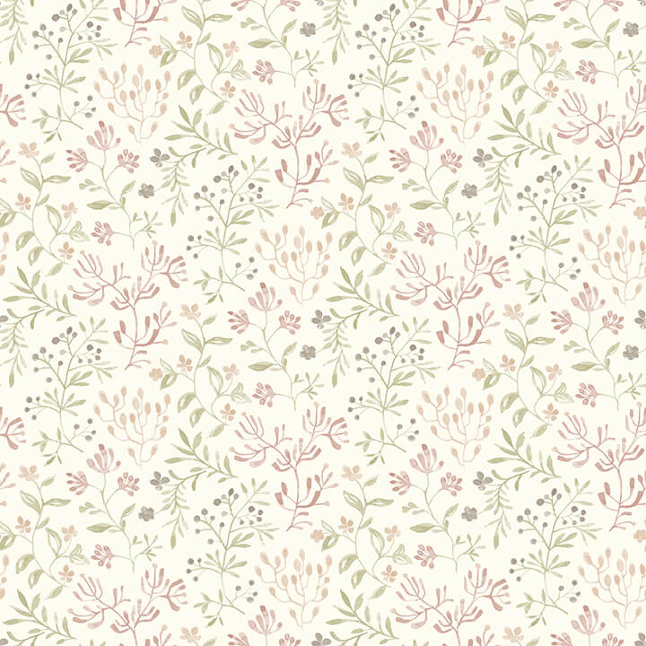 tarragon-blush-dainty-meadow-wallpaper-york-wallcoverings-3125-72355 - York Wallcoverings Papel pintado