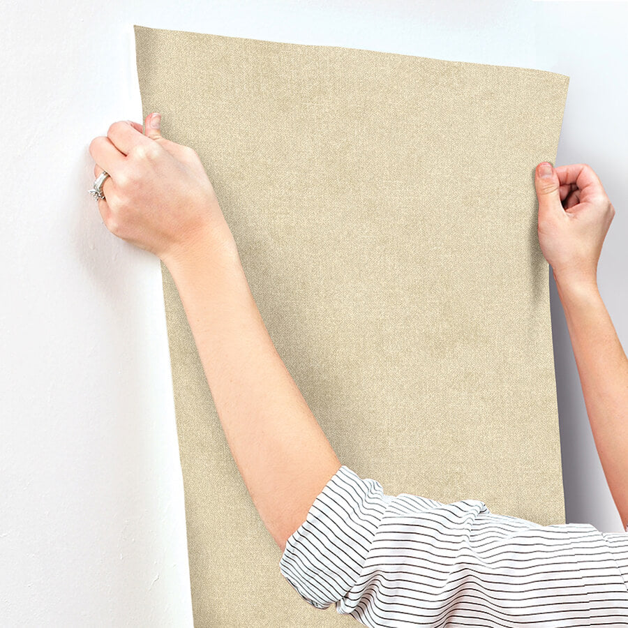 homespun-light-brown-textured-wallpaper-york-wallcoverings-3125-72358 - York Wallcoverings Papel pintado
