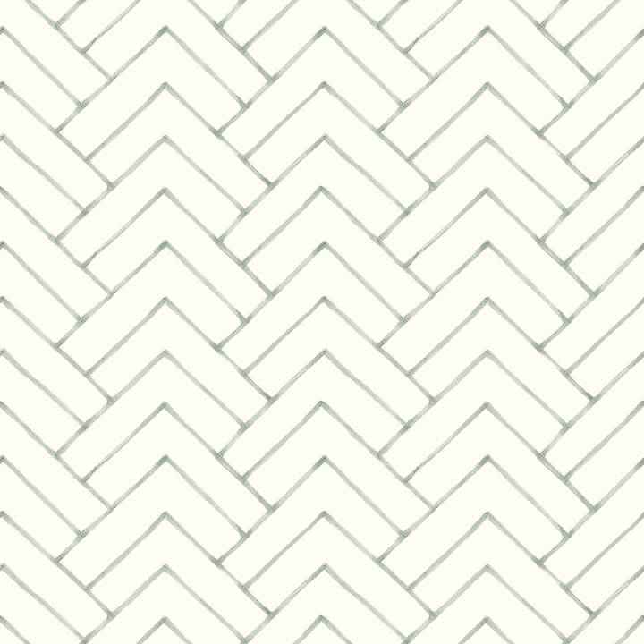 Oswin Teal Tiered Herringbone Wallpaper - York Wallcoverings - 3125-72362 - York Wallcoverings Wallpaper