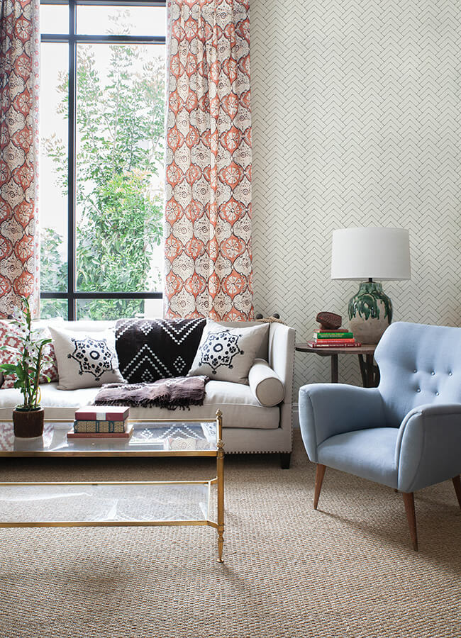 oswin-grey-tiered-herringbone-wallpaper-york-wallcoverings-3125-72364 - York Wallcoverings Papel pintado
