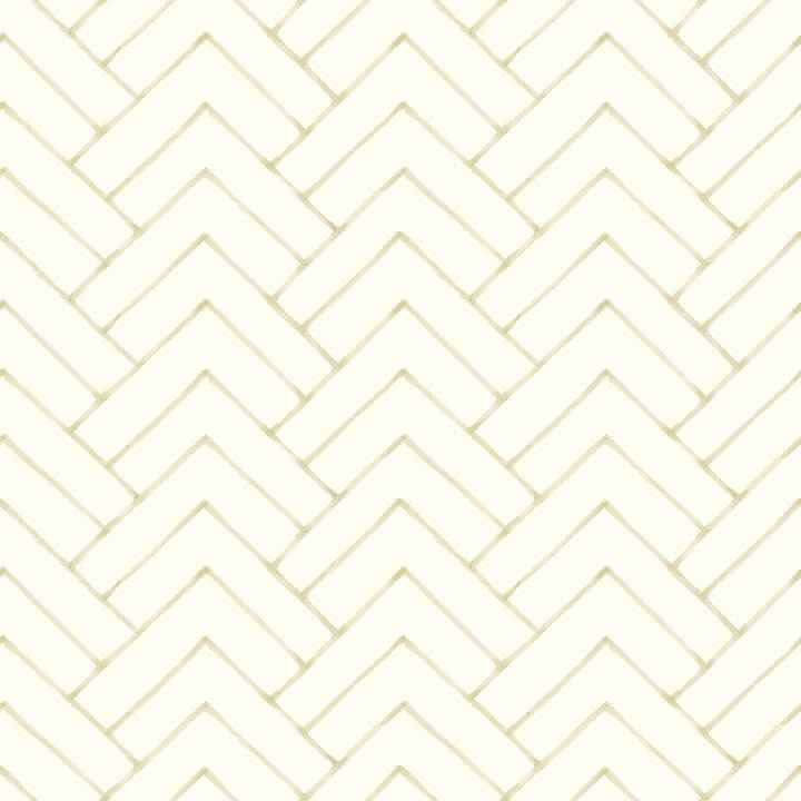 Oswin Light Yellow Tiered Herringbone Wallpaper - York Wallcoverings - 3125-72365 - York Wallcoverings Wallpaper