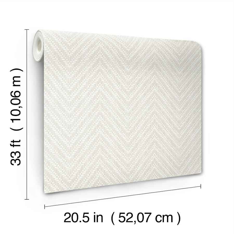 Glynn Silver Chevron Wallpaper - York Wallcoverings - 4122-26651 - York Wallcoverings Wallpaper