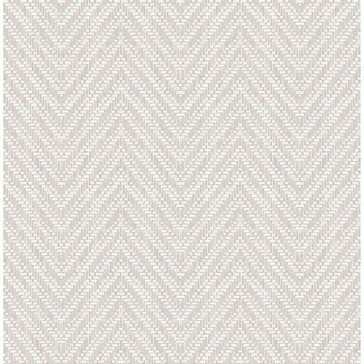 Glynn Light Grey Chevron Wallpaper - York Wallcoverings - 4122-26652 - York Wallcoverings Wallpaper