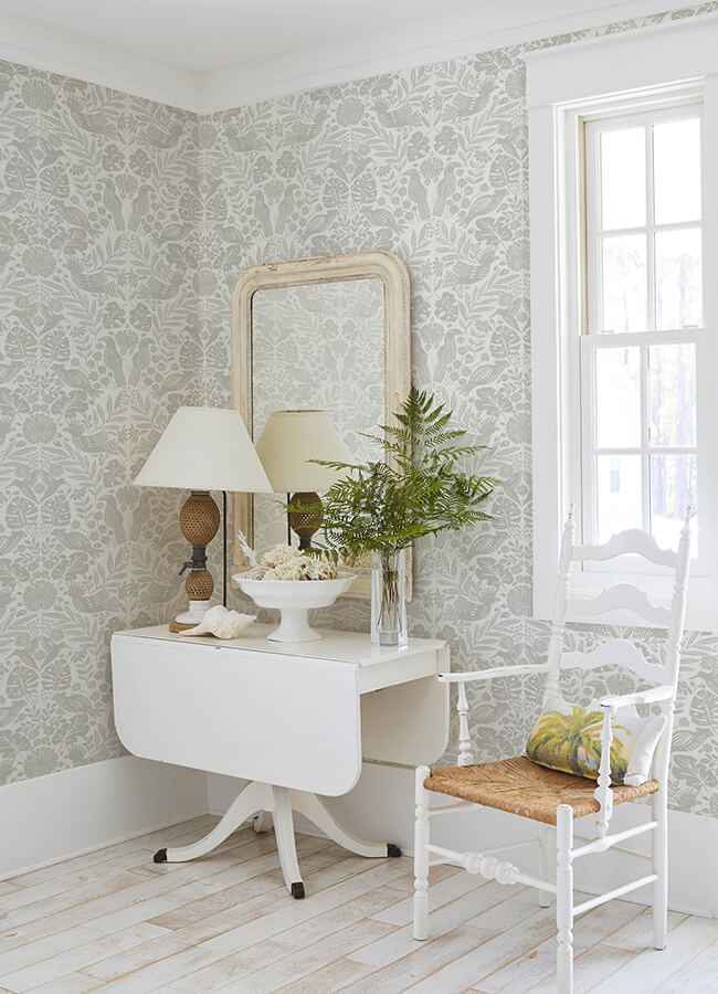 nestle-dove-bird-block-print-wallpaper-york-wallcoverings-4122-27003 - York Wallcoverings Wallpaper