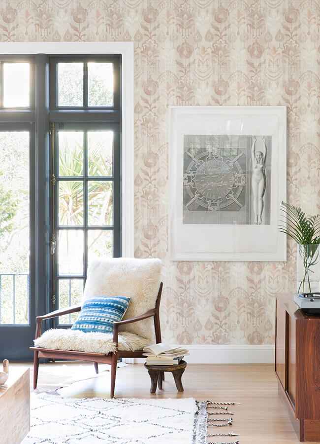 pavord-pink-floral-shibori-wallpaper-york-wallcoverings-4122-27014 - York Wallcoverings Wallpaper