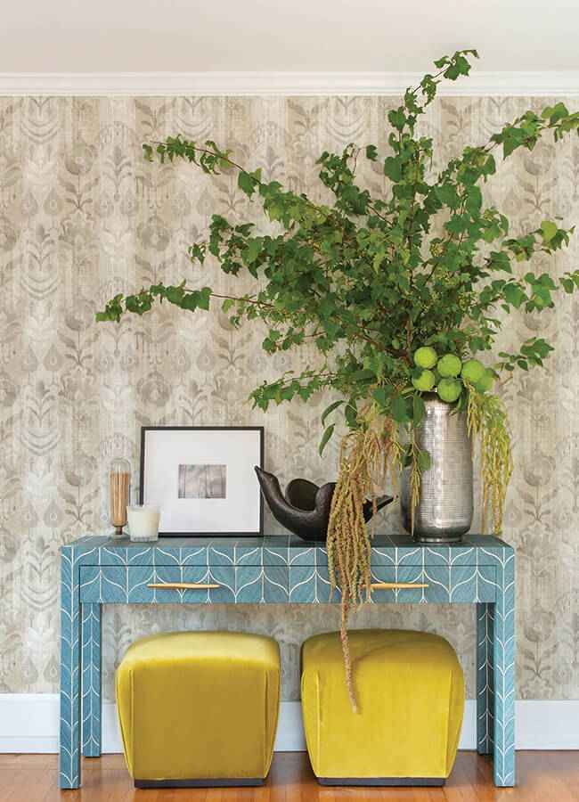 pavord-neutral-floral-shibori-wallpaper-york-wallcoverings-4122-27015 - York Wallcoverings Wallpaper
